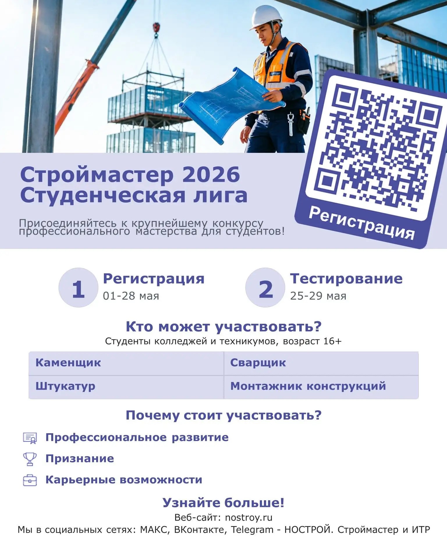 Национальный конкурс профессионального мастерства «Строймастер» в кате...