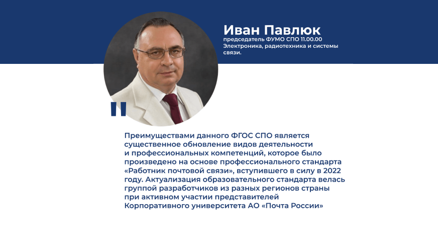 ФГОС СПО — Оператор почтовой связи